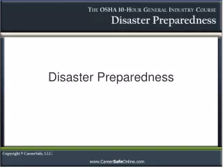 Disaster Preparedness