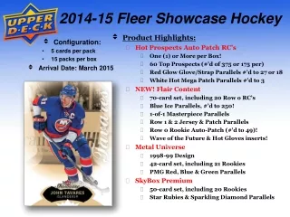 2014-15 Fleer Showcase Hockey