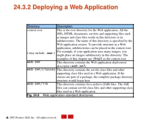 24.3.2 Deploying a Web Application (  may include .war  )