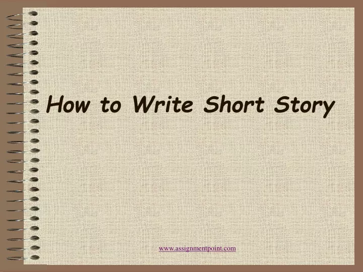 how to write short story