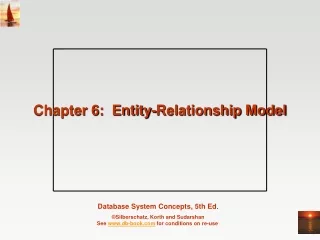 Chapter 6:  Entity-Relationship Model