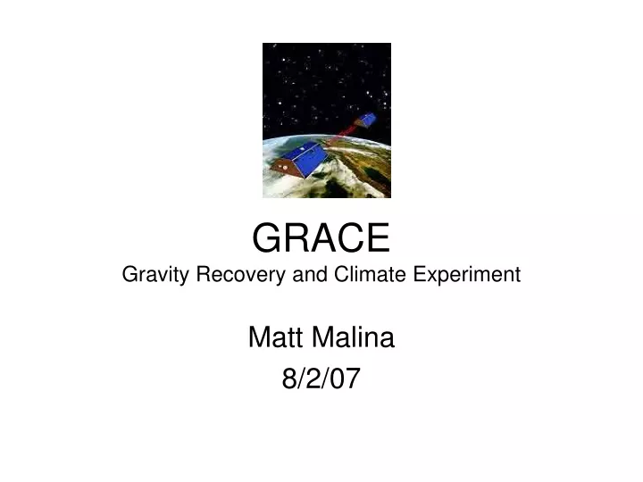 grace gravity recovery and climate experiment