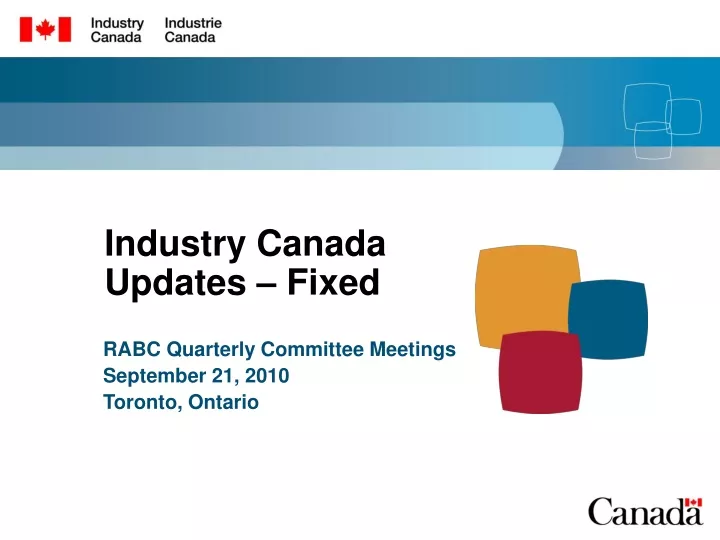 industry canada updates fixed