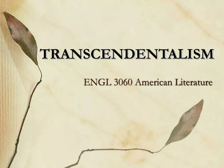 transcendentalism