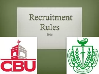 Recruitment Rules