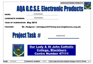 AQA G.C.S.E. Electronic Products