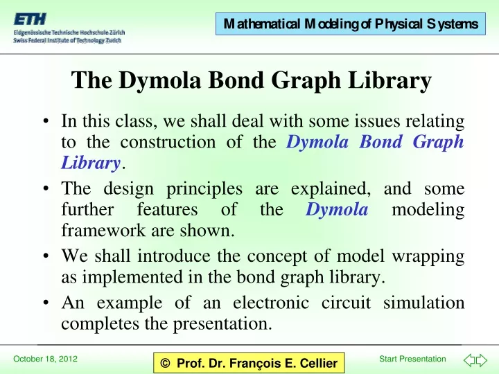 the dymola bond graph library