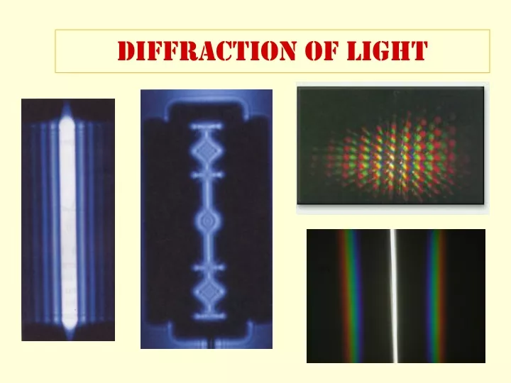 diffraction of light