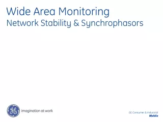 Wide Area Monitoring Network Stability &amp; Synchrophasors