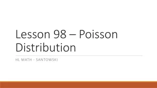 Lesson 98 – Poisson Distribution