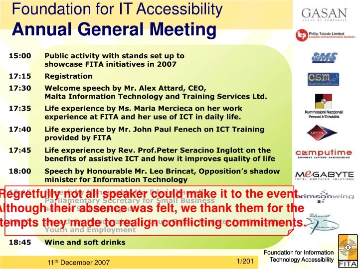 foundation for it accessibility annual general meeting