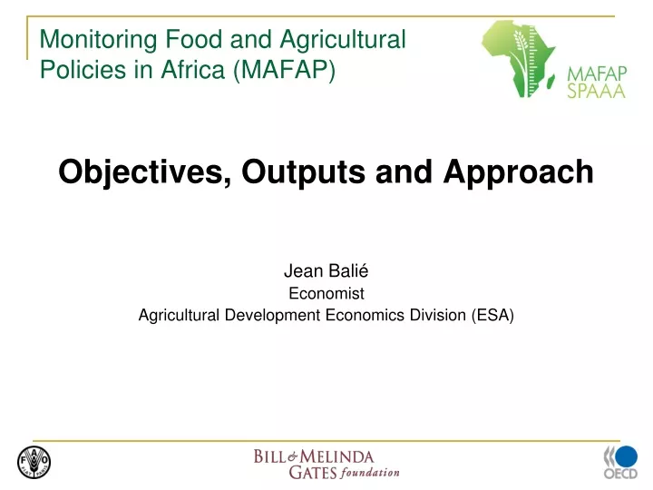 monitoring food and agricultural policies in africa mafap