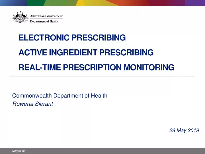 electronic prescribing active ingredient prescribing real time prescription monitoring