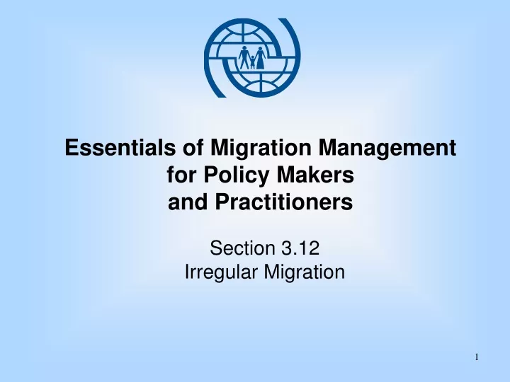 essentials of migration management for policy makers and practitioners