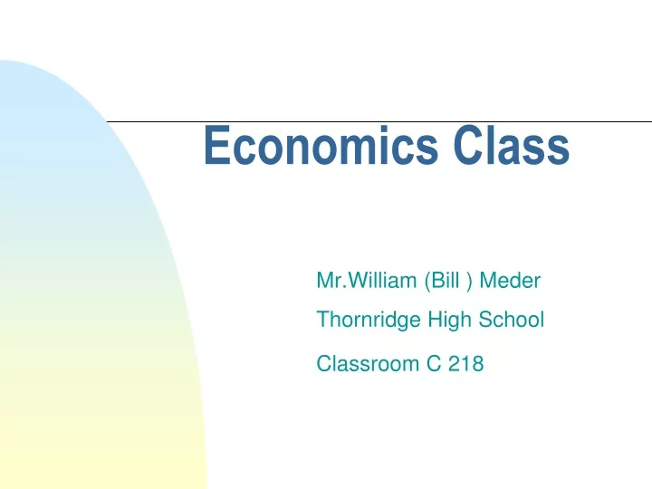 economics class
