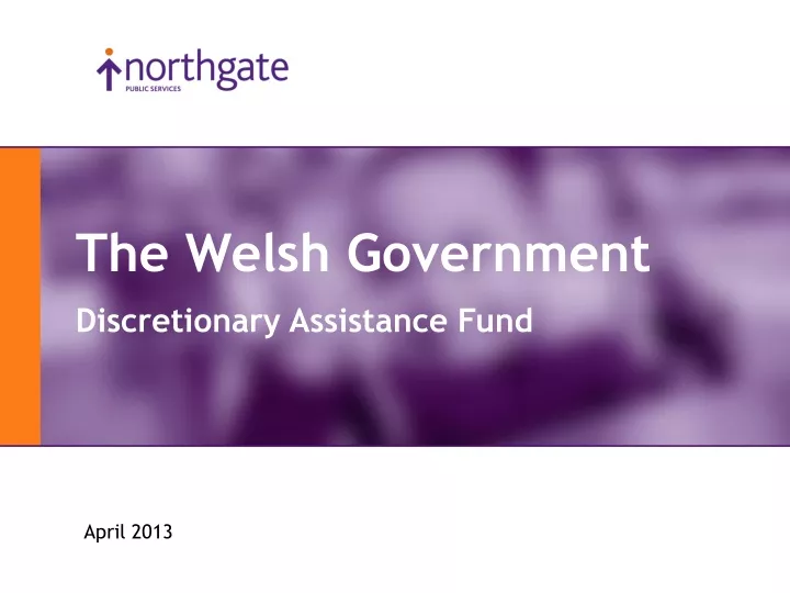 the welsh government discretionary assistance fund