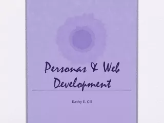 Personas &amp; Web Development