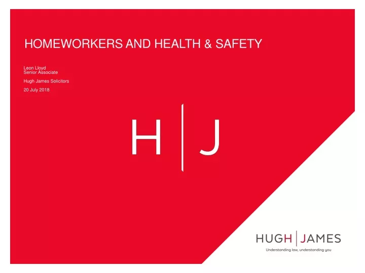 homeworkers and health safety