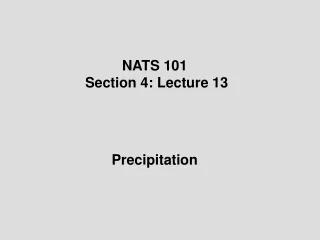 NATS 101  Section 4: Lecture 13