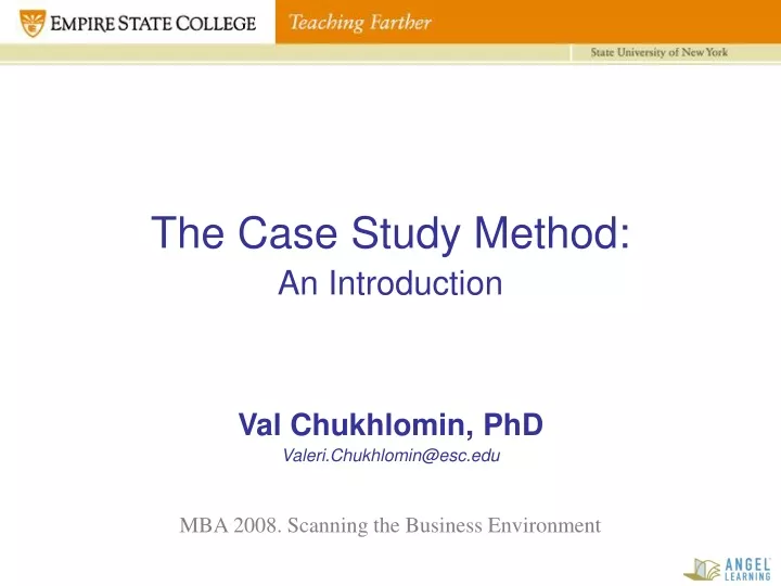 the case study method an introduction