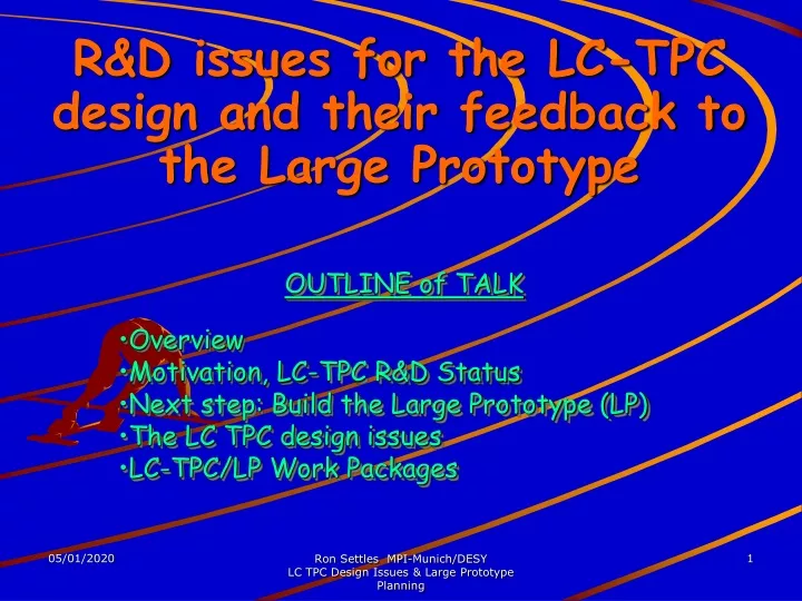 r d issues for the lc tpc design and their