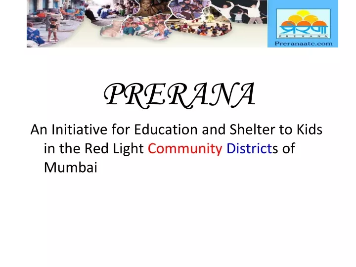 prerana an initiative for education and shelter