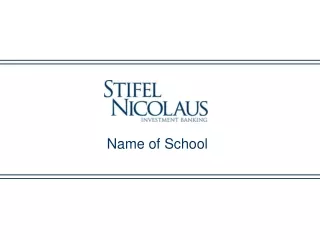 Name of School