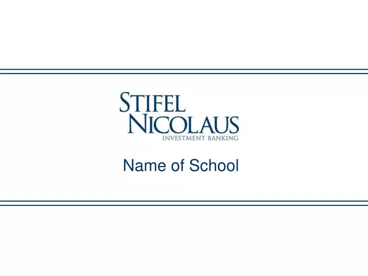 name of school