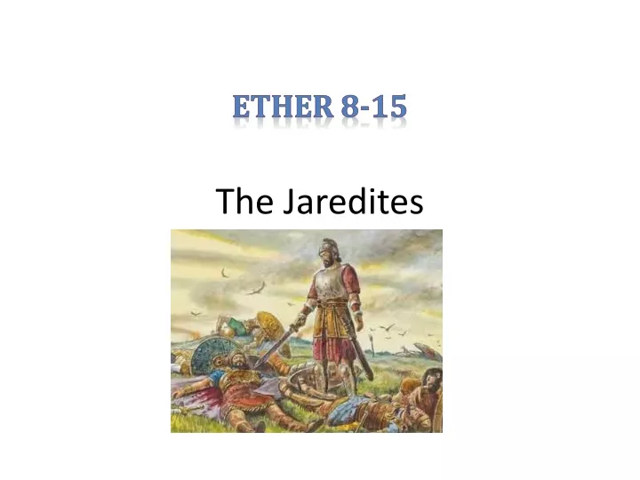 the jaredites