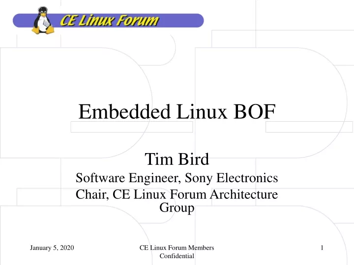 embedded linux bof