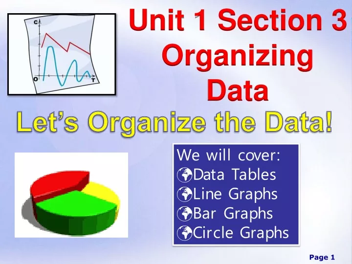 unit 1 section 3 organizing data