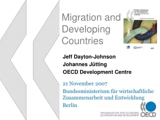 Migration and Developing Countries
