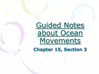 Guided Notes about Ocean Movements