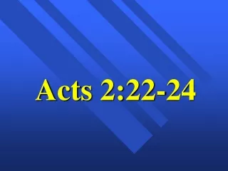 Acts 2:22-24