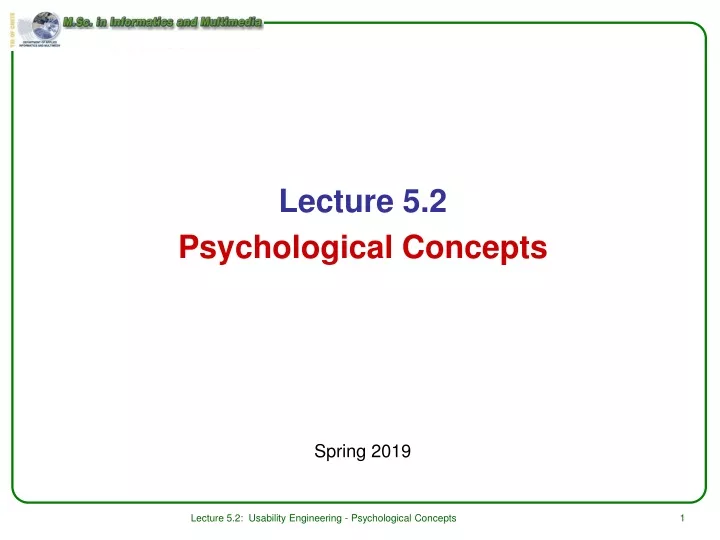 lecture 5 2 psychological concepts spring 2019