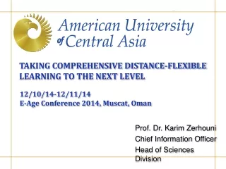 TAKING COMPREHENSIVE DISTANCE-FLEXIBLE LEARNING TO THE NEXT LEVEL