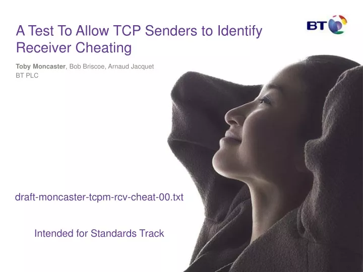 a test to allow tcp senders to identify receiver cheating