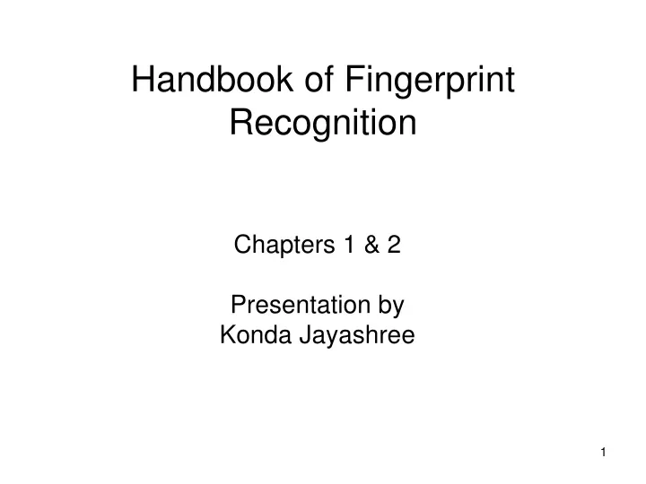 chapters 1 2 presentation by konda jayashree
