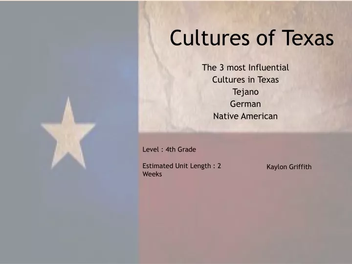 cultures of texas