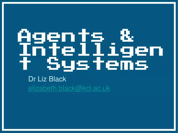 agents intelligent systems