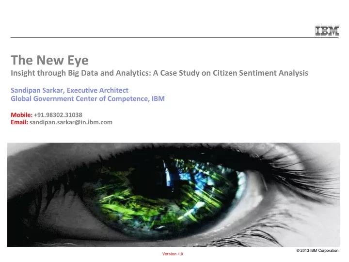 the new eye insight through big data