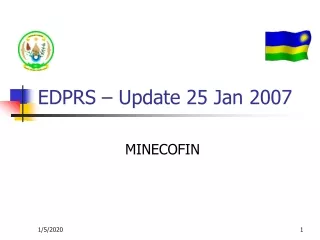 EDPRS – Update 25 Jan 2007