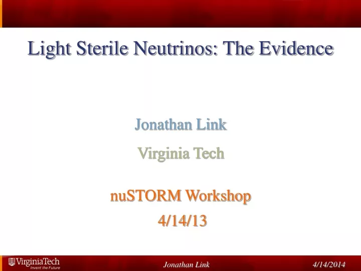 light sterile neutrinos the evidence jonathan