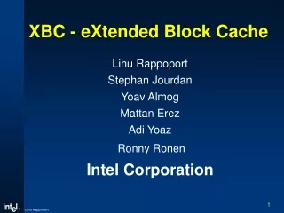 XBC - eXtended Block Cache