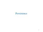Advanced Persistence Techniques for Scalable Data Management - slide 1