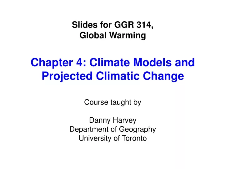 slides for ggr 314 global warming chapter