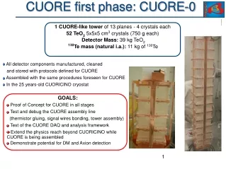 CUORE first phase: CUORE-0