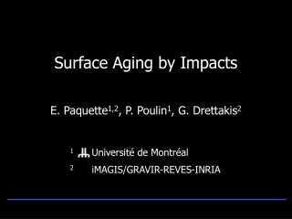 Surface Aging by Impacts