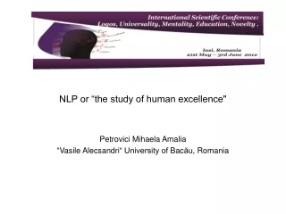 NLP or “the study of human excellence&quot;