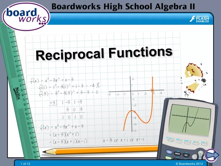 reciprocal functions